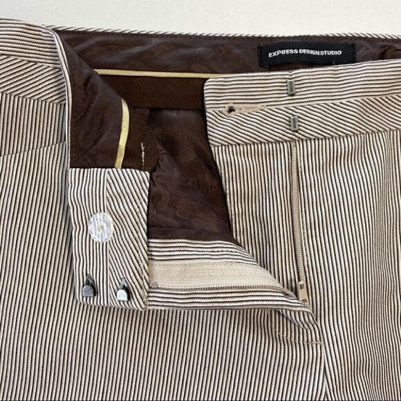 Express trousers, boot cut, medium rise,  pinstripes - Picture 11 of 14